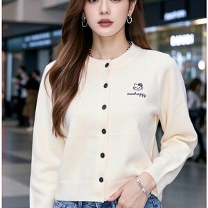Hello Kitty Cream Women's Cardigan